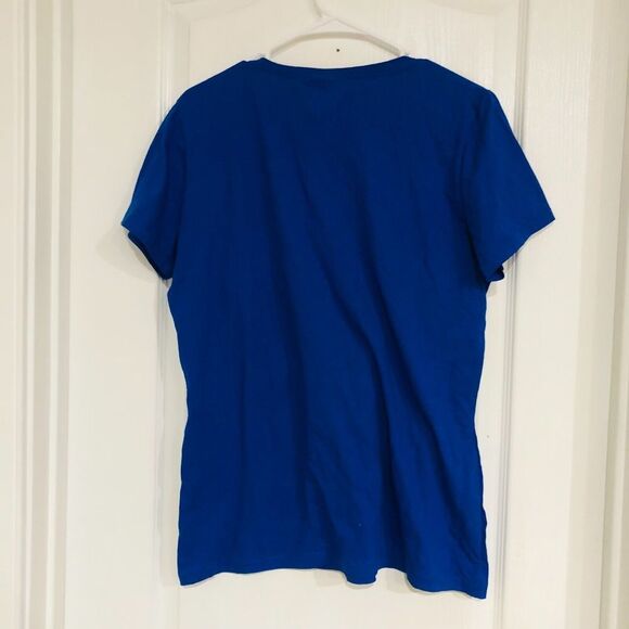 Fruit of the Loom Women's T-Shirt Build‎ Bridges Not Walls Cotton Blue XL NWT - Picture 5 of 5